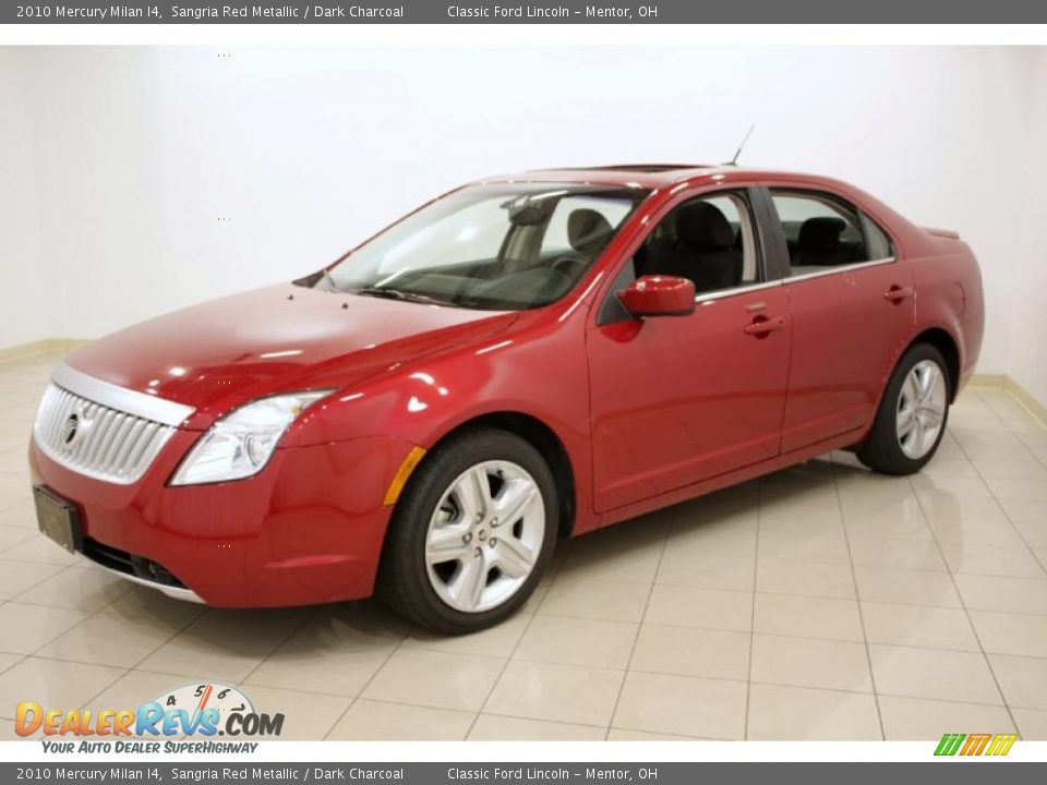 2010 Mercury Milan I4 Sangria Red Metallic / Dark Charcoal Photo #3