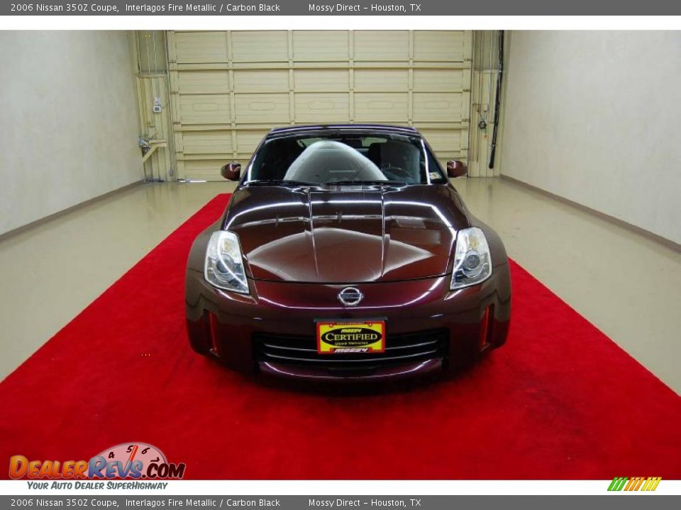 2006 Nissan 350Z Coupe Interlagos Fire Metallic / Carbon Black Photo #2