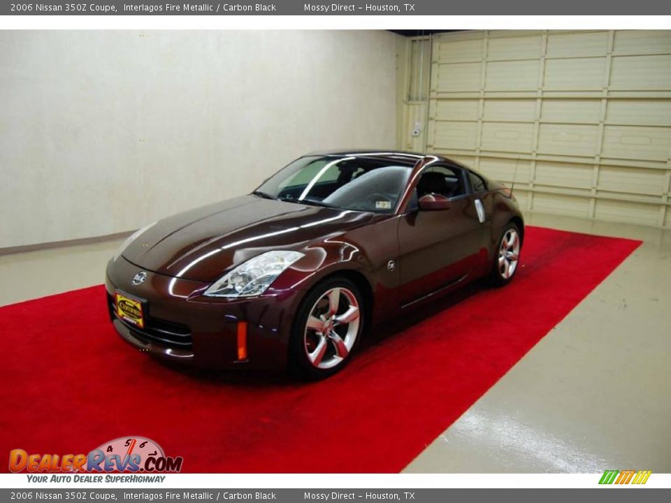 2006 Nissan 350Z Coupe Interlagos Fire Metallic / Carbon Black Photo #3