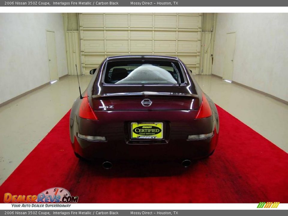 2006 Nissan 350Z Coupe Interlagos Fire Metallic / Carbon Black Photo #5