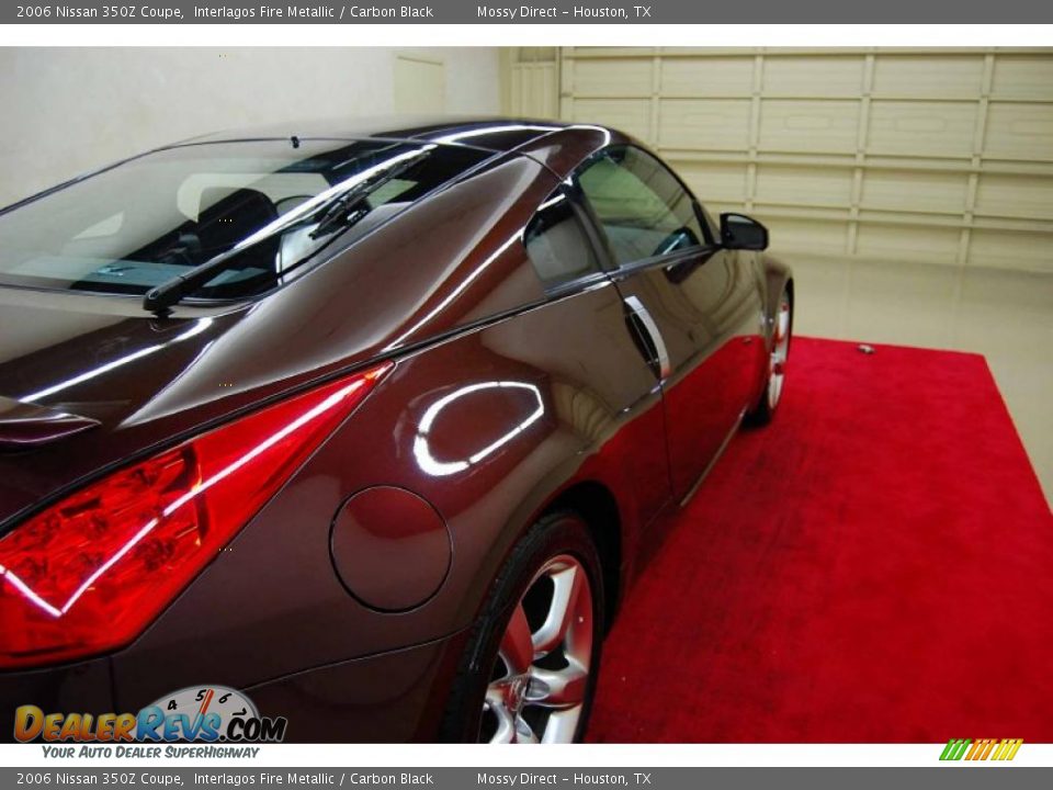 2006 Nissan 350Z Coupe Interlagos Fire Metallic / Carbon Black Photo #7