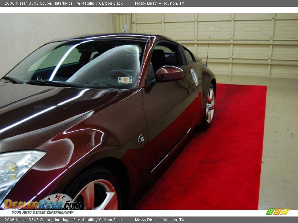 2006 Nissan 350Z Coupe Interlagos Fire Metallic / Carbon Black Photo #12