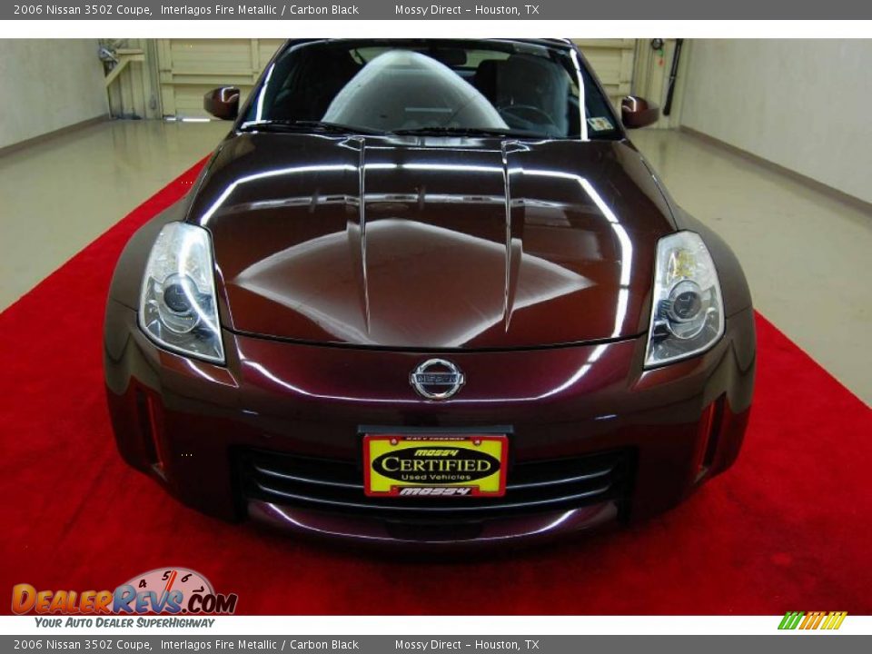 2006 Nissan 350Z Coupe Interlagos Fire Metallic / Carbon Black Photo #13