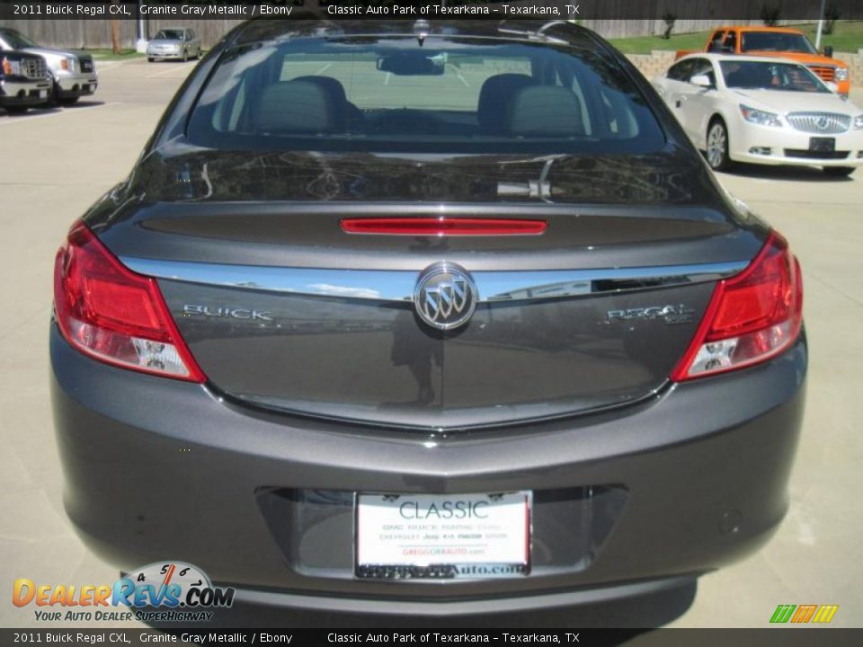 2011 Buick Regal CXL Granite Gray Metallic / Ebony Photo #6