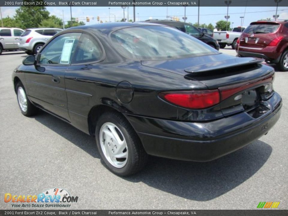 2001 Ford Escort ZX2 Coupe Black / Dark Charcoal Photo #3