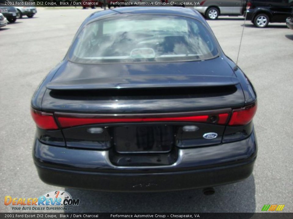 2001 Ford Escort ZX2 Coupe Black / Dark Charcoal Photo #4