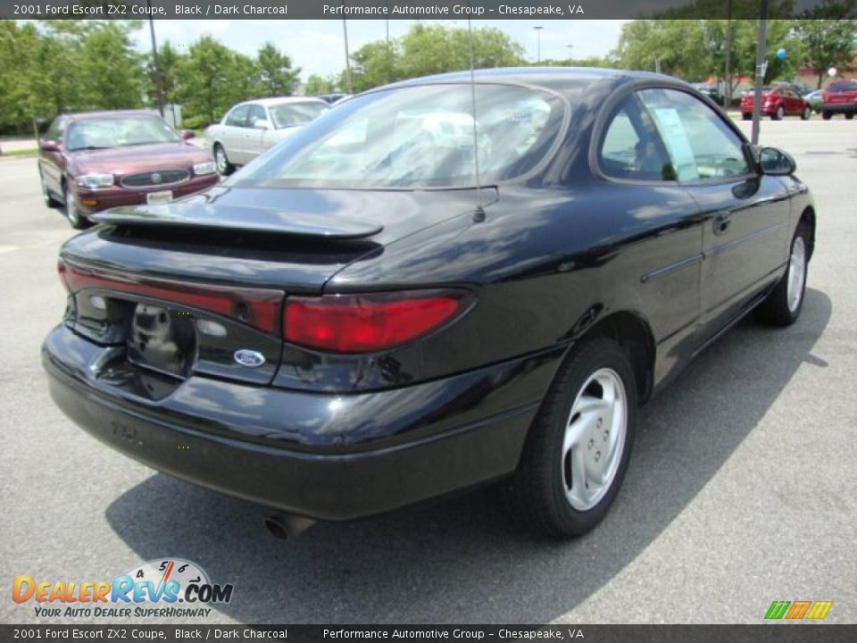 2001 Ford Escort ZX2 Coupe Black / Dark Charcoal Photo #5