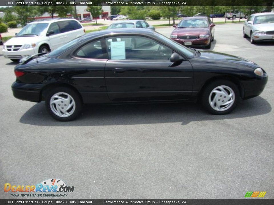 2001 Ford Escort ZX2 Coupe Black / Dark Charcoal Photo #6