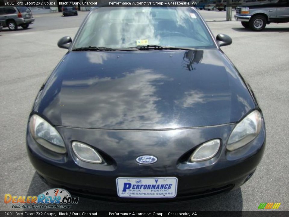 2001 Ford Escort ZX2 Coupe Black / Dark Charcoal Photo #8