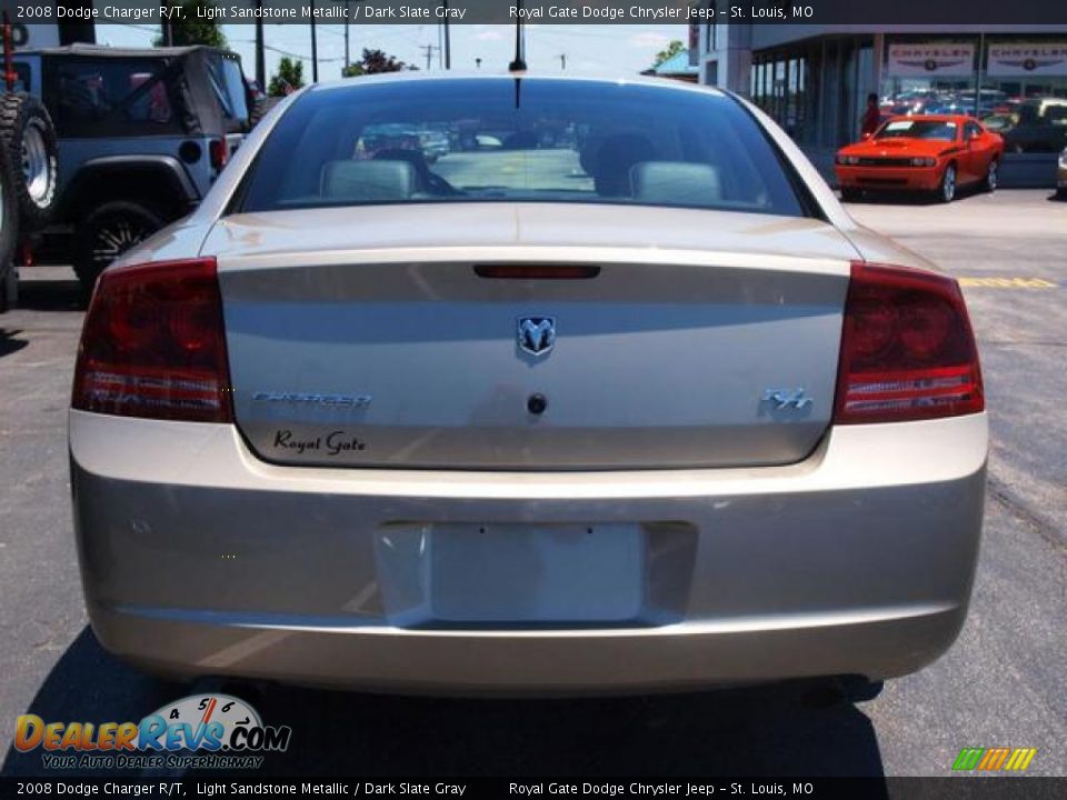 2008 Dodge Charger R/T Light Sandstone Metallic / Dark Slate Gray Photo #6
