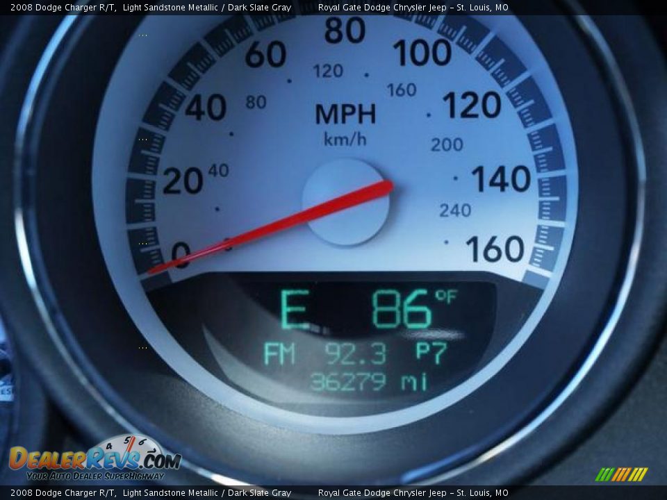 2008 Dodge Charger R/T Light Sandstone Metallic / Dark Slate Gray Photo #14