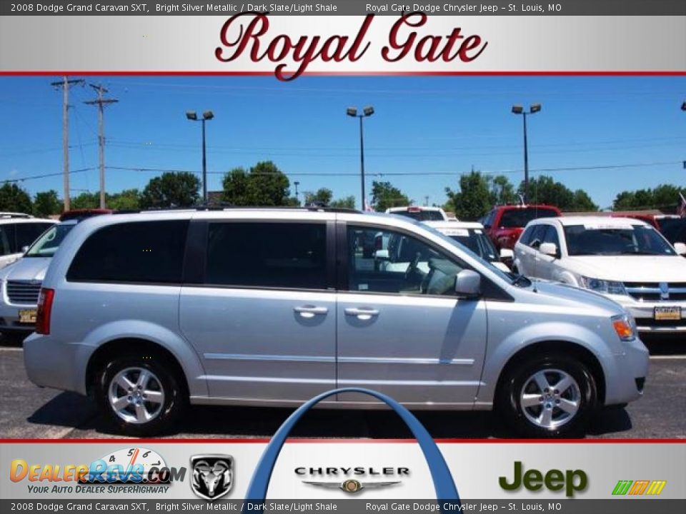 2008 Dodge Grand Caravan SXT Bright Silver Metallic / Dark Slate/Light Shale Photo #1