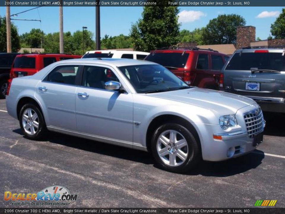 2006 Chrysler 300 C HEMI AWD Bright Silver Metallic / Dark Slate Gray/Light Graystone Photo #2