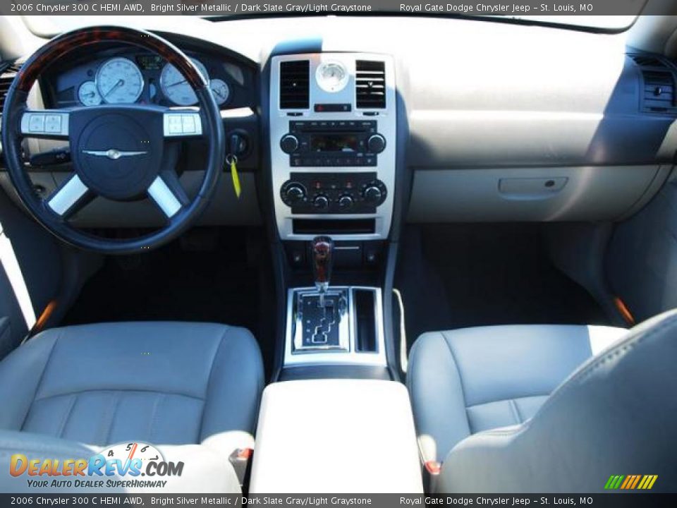 2006 Chrysler 300 C HEMI AWD Bright Silver Metallic / Dark Slate Gray/Light Graystone Photo #10