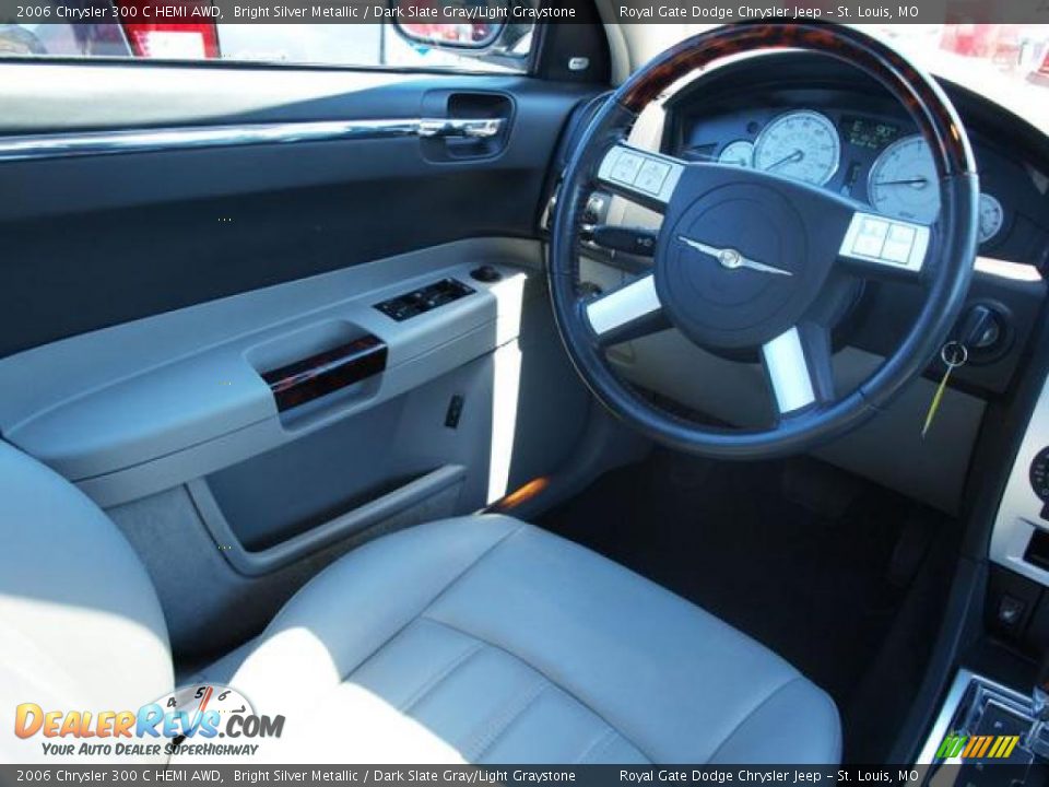 2006 Chrysler 300 C HEMI AWD Bright Silver Metallic / Dark Slate Gray/Light Graystone Photo #11