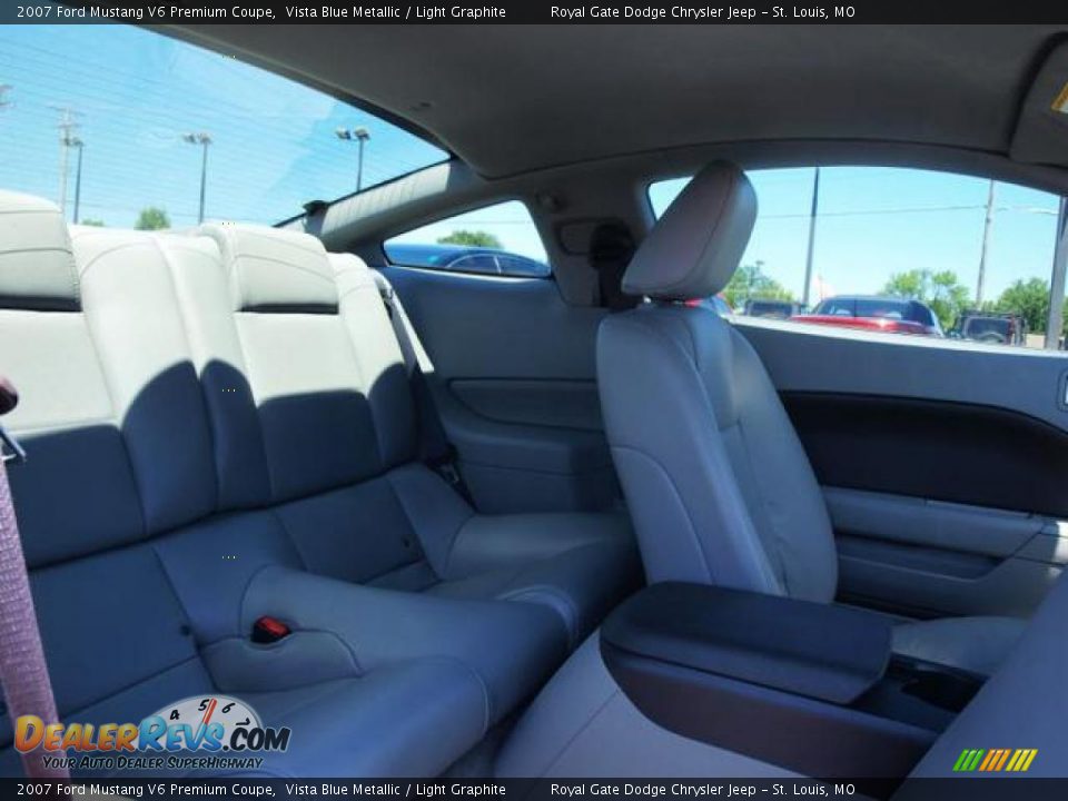 2007 Ford Mustang V6 Premium Coupe Vista Blue Metallic / Light Graphite Photo #9