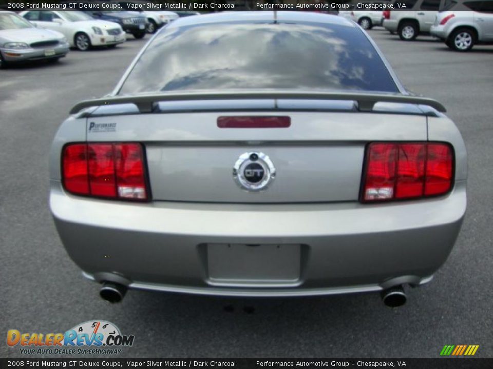 2008 Ford Mustang GT Deluxe Coupe Vapor Silver Metallic / Dark Charcoal Photo #4