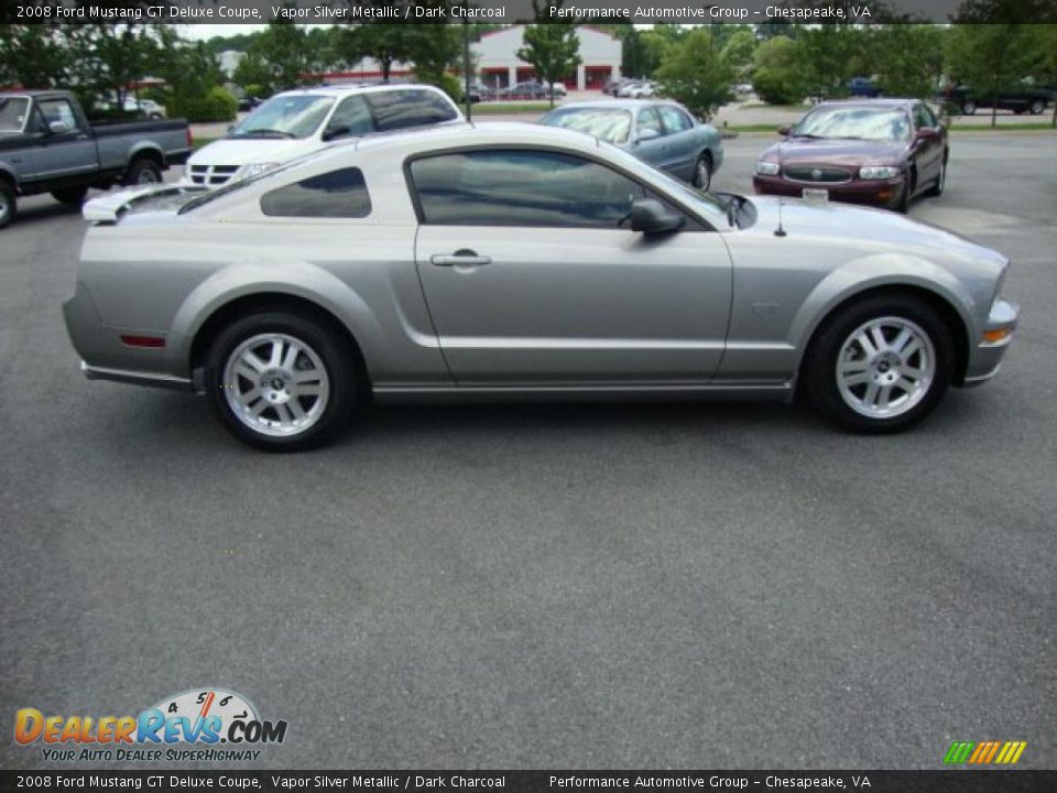 2008 Ford Mustang GT Deluxe Coupe Vapor Silver Metallic / Dark Charcoal Photo #6
