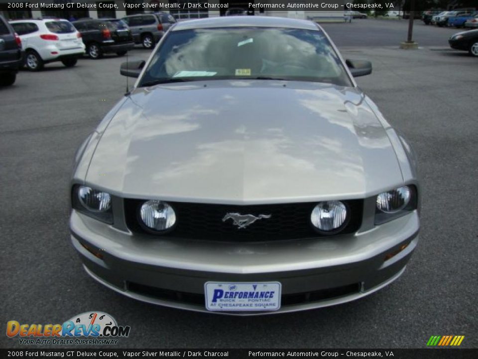 2008 Ford Mustang GT Deluxe Coupe Vapor Silver Metallic / Dark Charcoal Photo #8