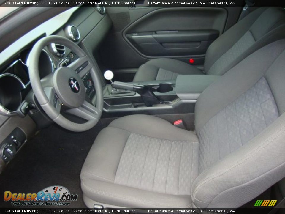 2008 Ford Mustang GT Deluxe Coupe Vapor Silver Metallic / Dark Charcoal Photo #11