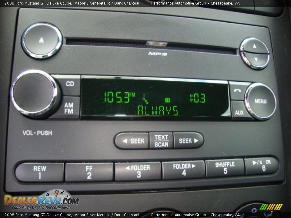 2008 Ford Mustang GT Deluxe Coupe Vapor Silver Metallic / Dark Charcoal Photo #14