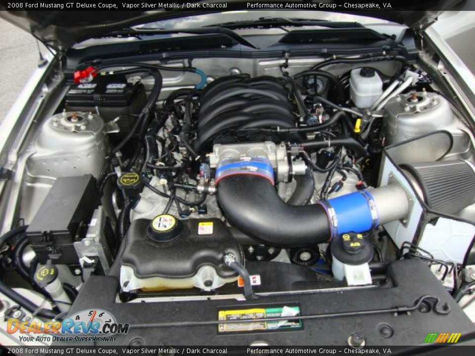 2008 Ford Mustang GT Deluxe Coupe Vapor Silver Metallic / Dark Charcoal Photo #21