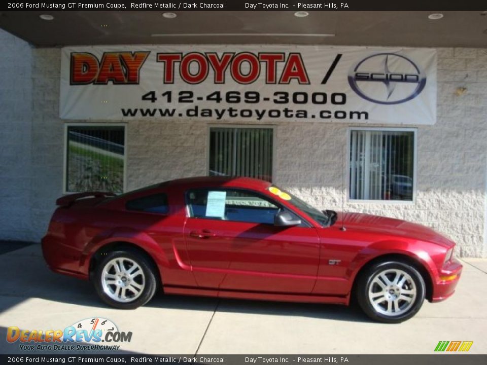 2006 Ford Mustang GT Premium Coupe Redfire Metallic / Dark Charcoal Photo #1