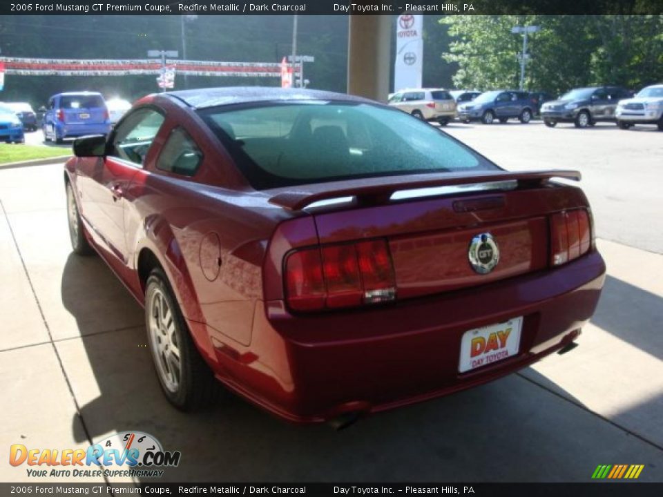 2006 Ford Mustang GT Premium Coupe Redfire Metallic / Dark Charcoal Photo #4