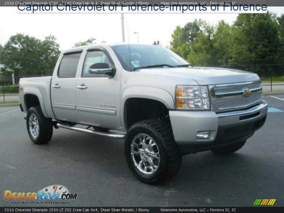 2010 Chevrolet Silverado 1500 LT Z92 Crew Cab 4x4 Sheer Silver Metallic / Ebony Photo #1