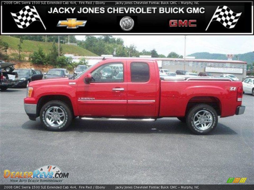 2008 GMC Sierra 1500 SLE Extended Cab 4x4 Fire Red / Ebony Photo #1