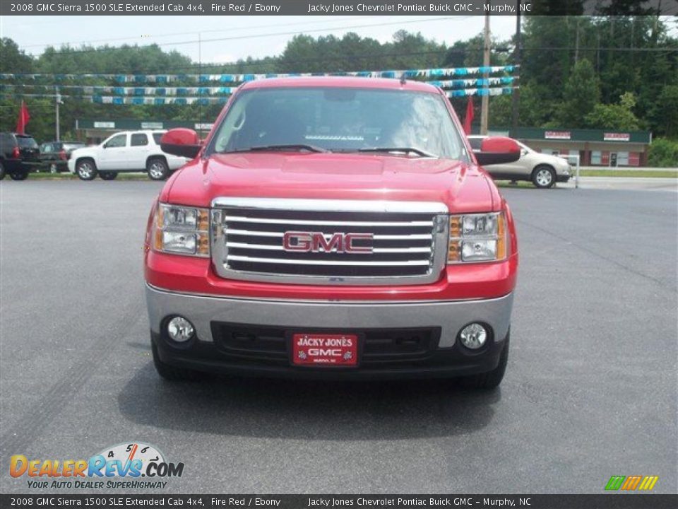 2008 GMC Sierra 1500 SLE Extended Cab 4x4 Fire Red / Ebony Photo #3