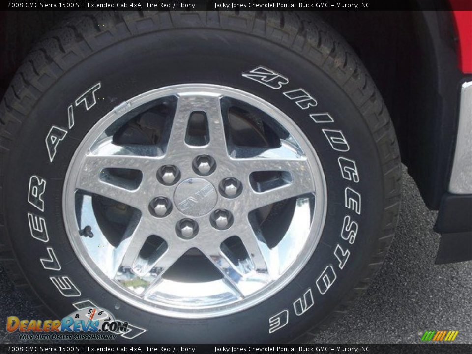 2008 GMC Sierra 1500 SLE Extended Cab 4x4 Fire Red / Ebony Photo #6