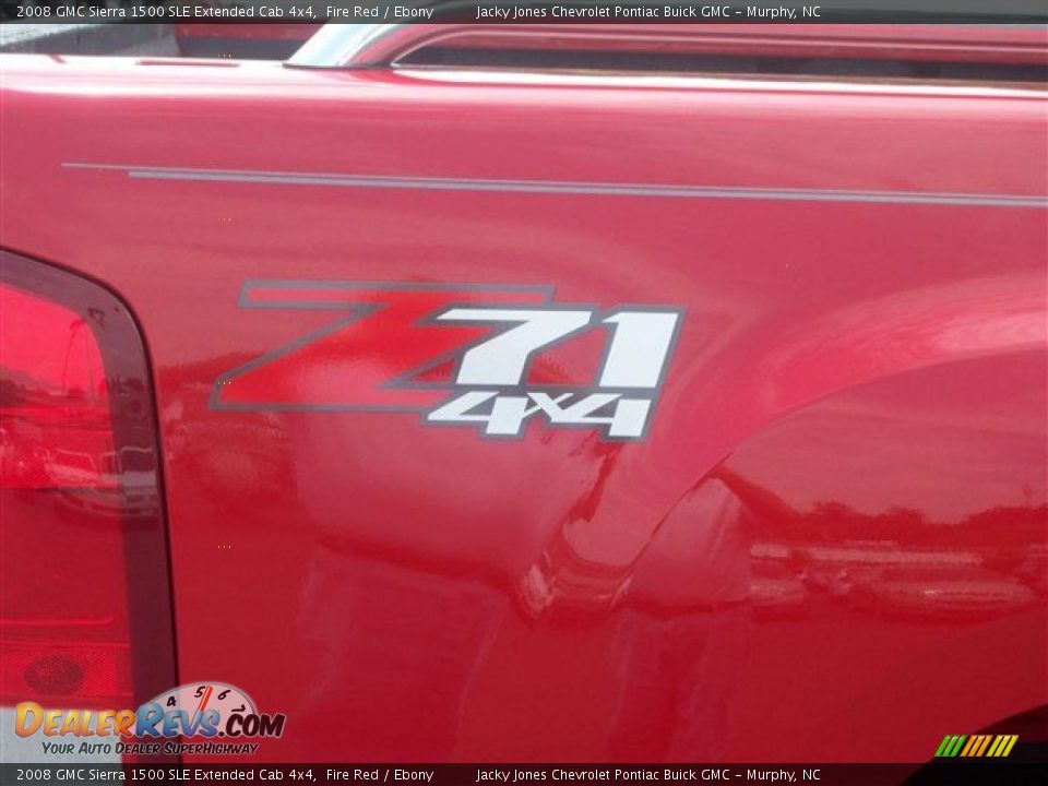 2008 GMC Sierra 1500 SLE Extended Cab 4x4 Fire Red / Ebony Photo #7