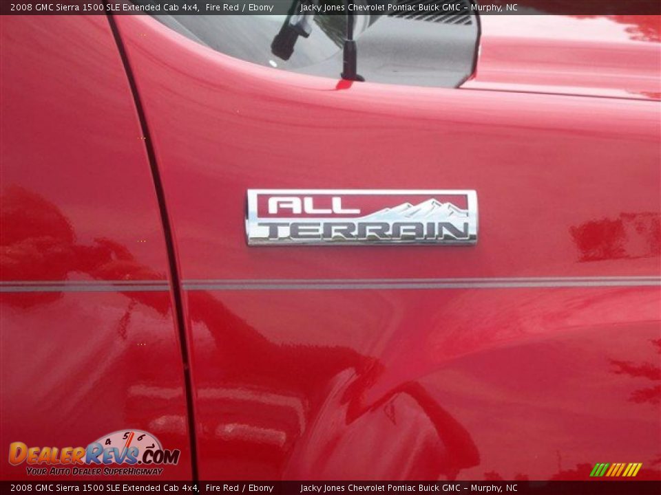 2008 GMC Sierra 1500 SLE Extended Cab 4x4 Fire Red / Ebony Photo #8