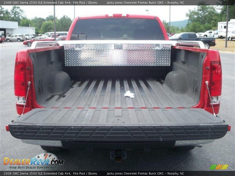 2008 GMC Sierra 1500 SLE Extended Cab 4x4 Fire Red / Ebony Photo #12