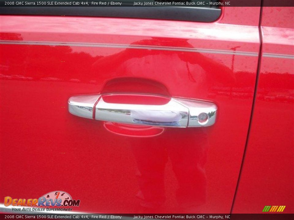 2008 GMC Sierra 1500 SLE Extended Cab 4x4 Fire Red / Ebony Photo #13