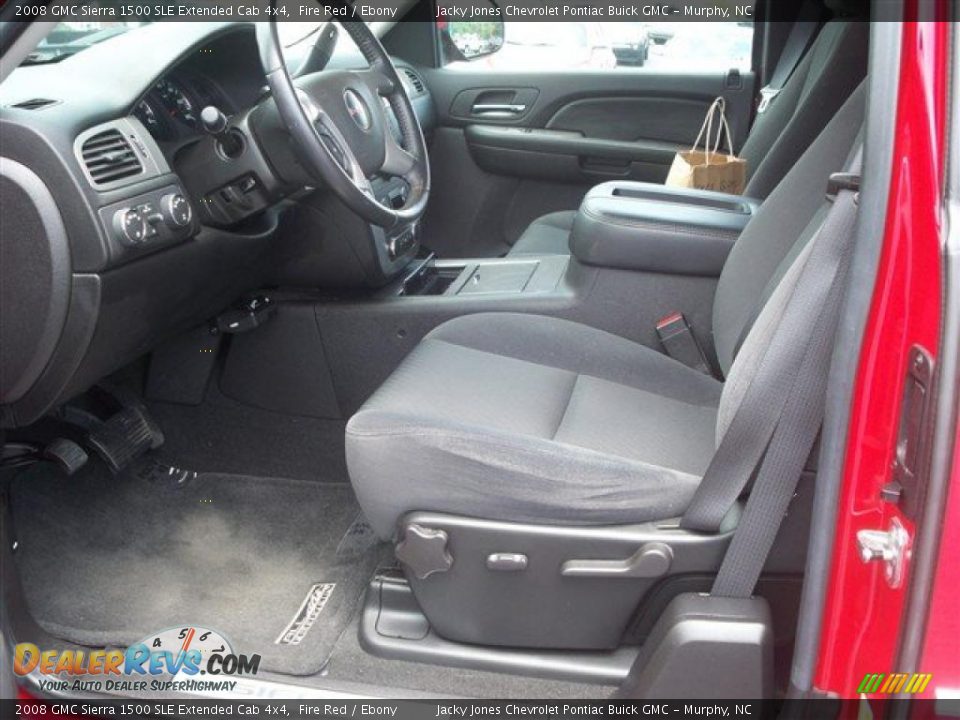 2008 GMC Sierra 1500 SLE Extended Cab 4x4 Fire Red / Ebony Photo #15