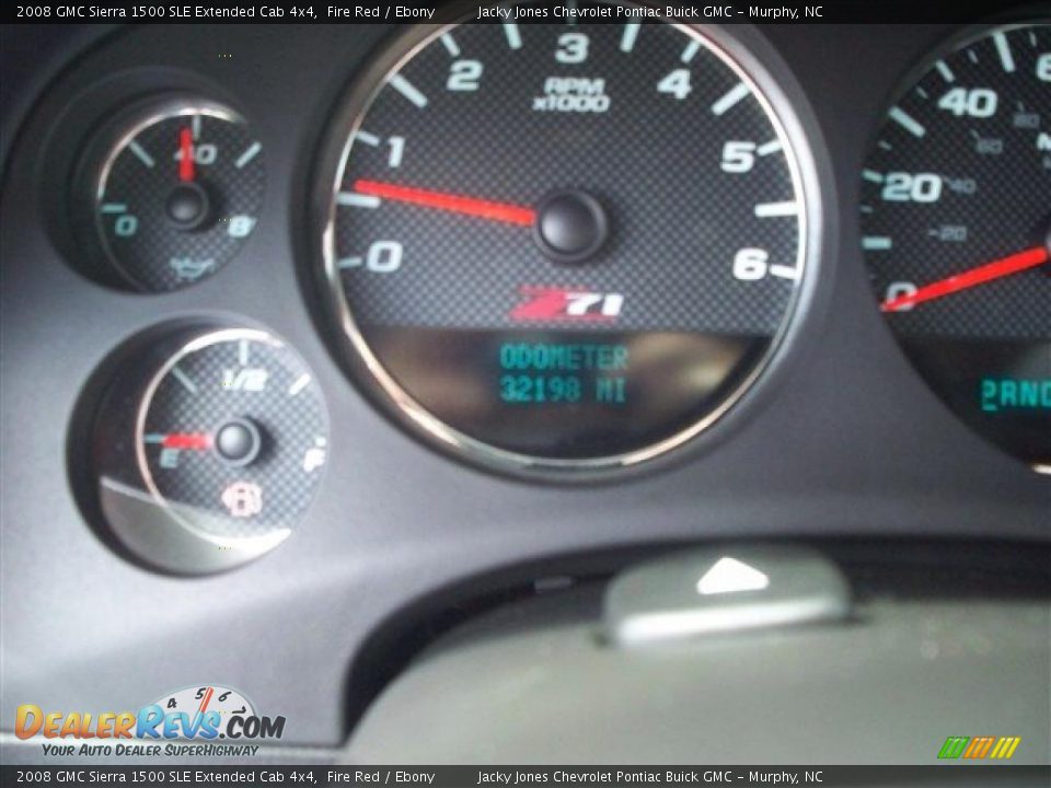 2008 GMC Sierra 1500 SLE Extended Cab 4x4 Fire Red / Ebony Photo #31