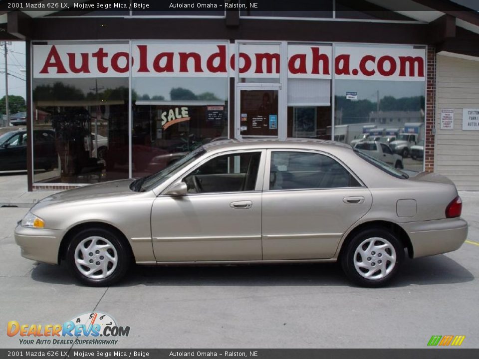 2001 Mazda 626 LX Mojave Beige Mica / Beige Photo #1