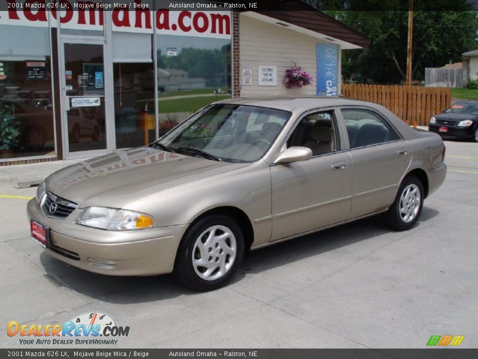 2001 Mazda 626 LX Mojave Beige Mica / Beige Photo #2