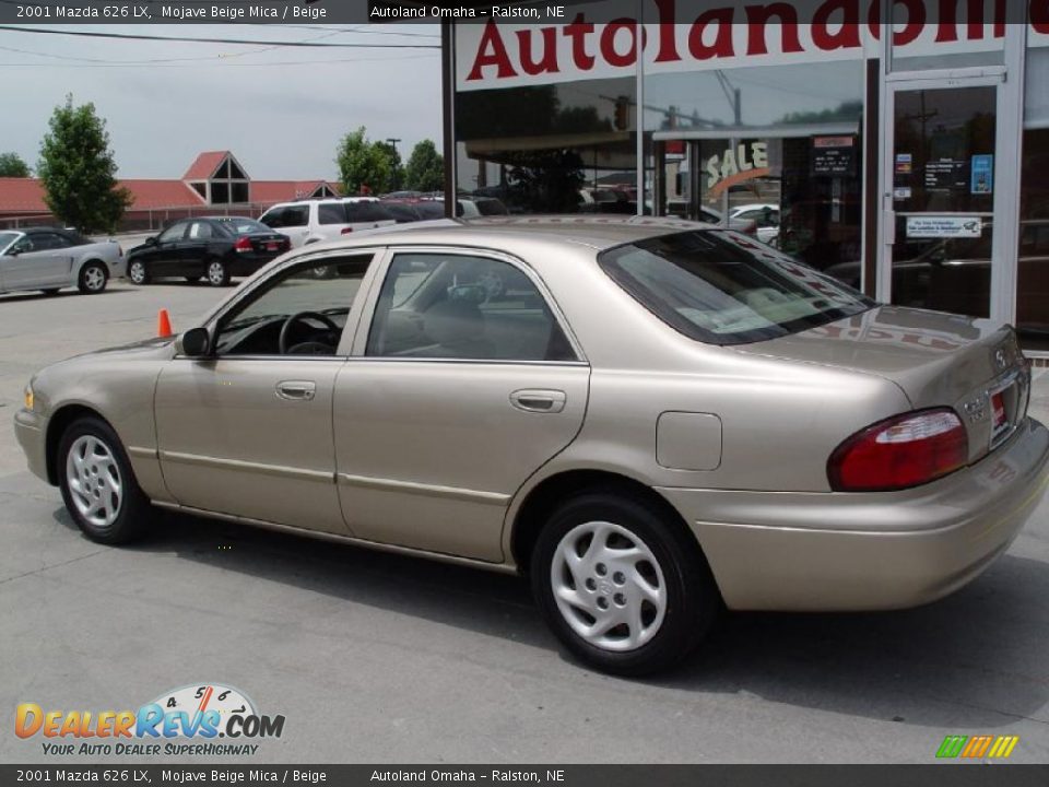 2001 Mazda 626 LX Mojave Beige Mica / Beige Photo #4