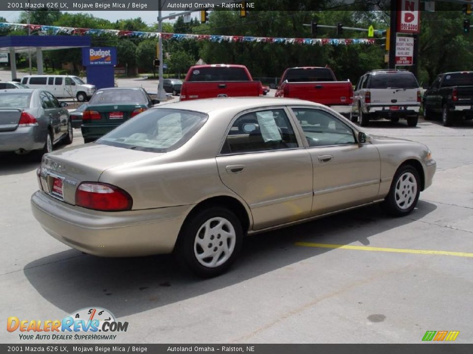 2001 Mazda 626 LX Mojave Beige Mica / Beige Photo #5
