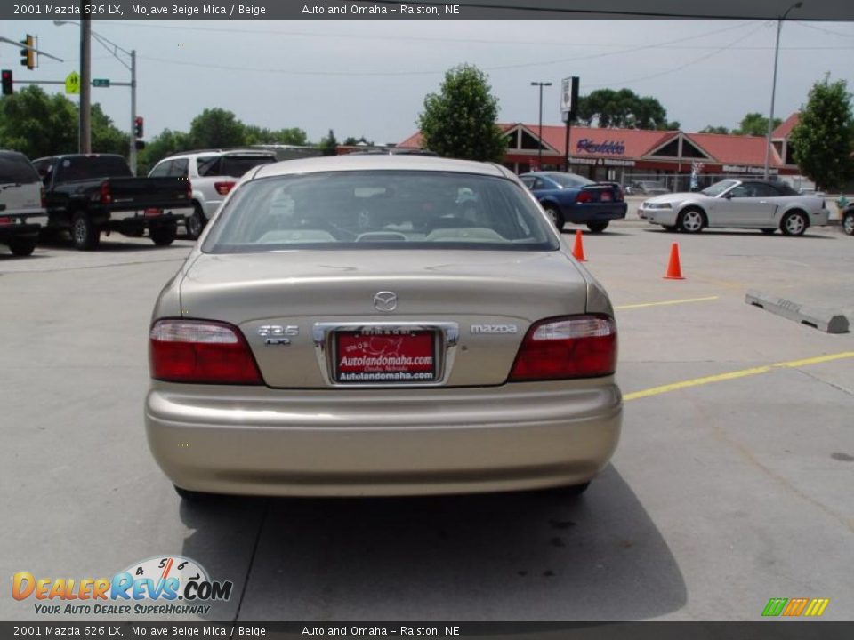 2001 Mazda 626 LX Mojave Beige Mica / Beige Photo #6