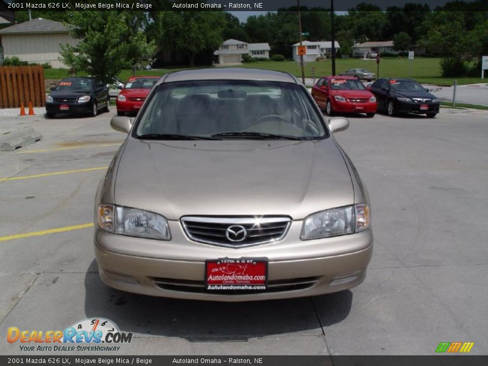 2001 Mazda 626 LX Mojave Beige Mica / Beige Photo #7