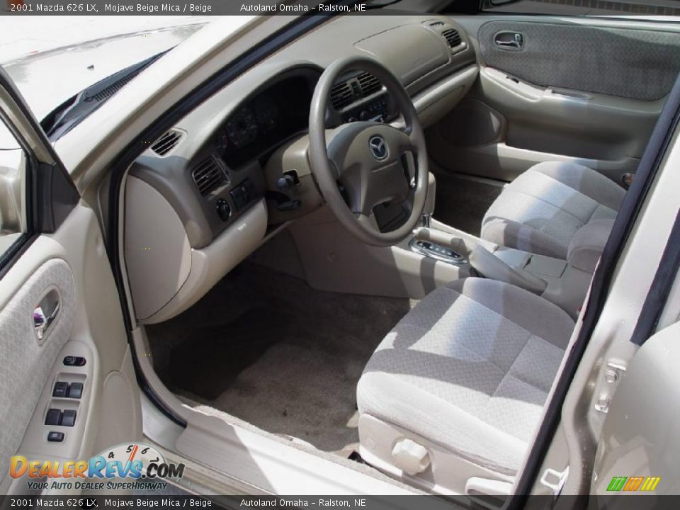 2001 Mazda 626 LX Mojave Beige Mica / Beige Photo #8