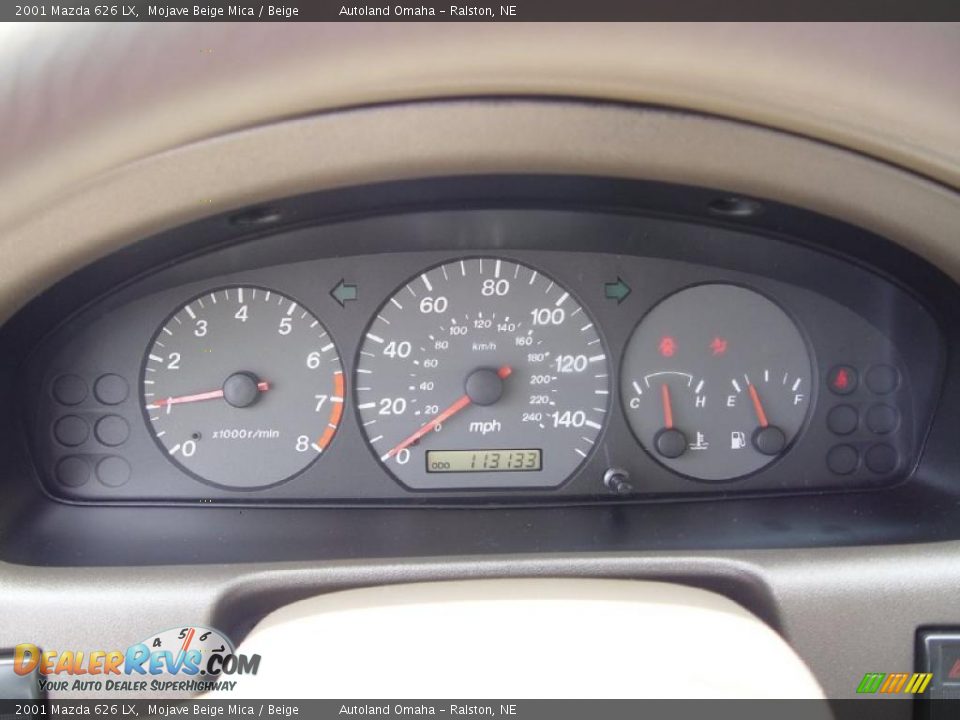 2001 Mazda 626 LX Mojave Beige Mica / Beige Photo #10