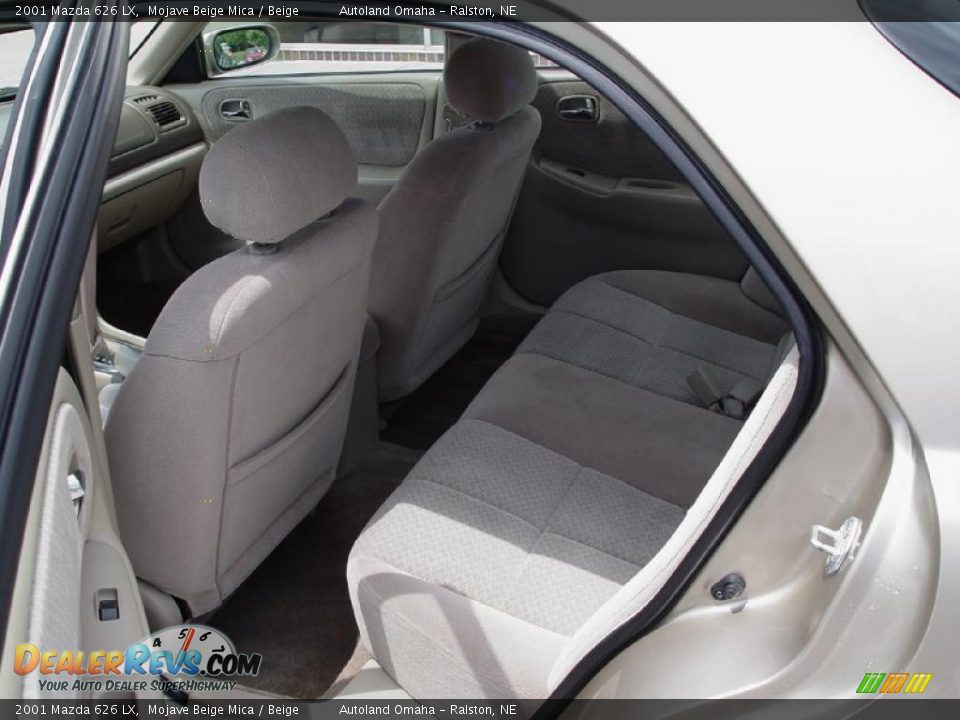 2001 Mazda 626 LX Mojave Beige Mica / Beige Photo #13
