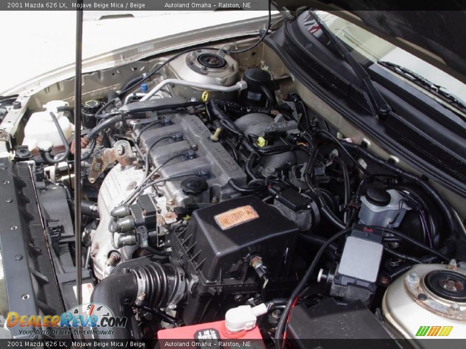 2001 Mazda 626 LX Mojave Beige Mica / Beige Photo #18