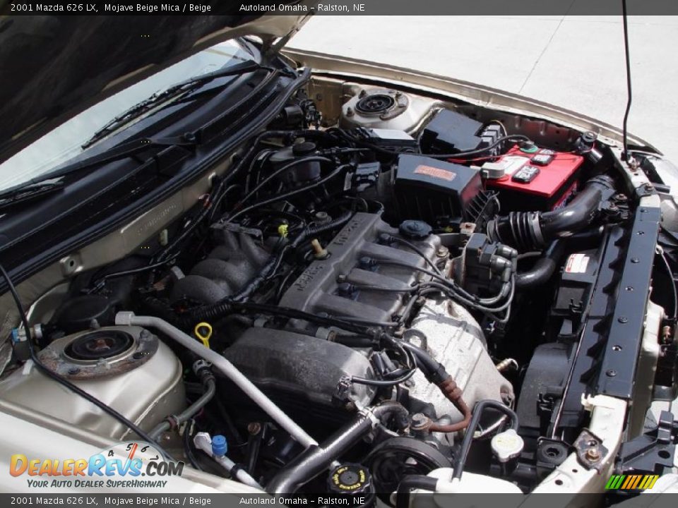 2001 Mazda 626 LX Mojave Beige Mica / Beige Photo #19
