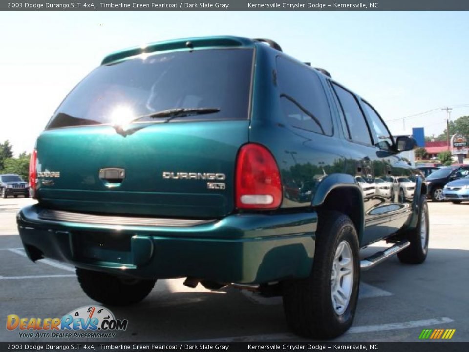 2003 Dodge Durango SLT 4x4 Timberline Green Pearlcoat / Dark Slate Gray Photo #3